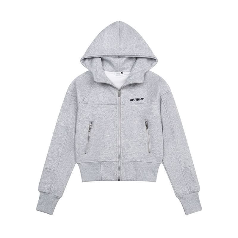 Hooded Sweatshirt  Hoodie with Pocket Zipper Front Fleece Lined Jacket