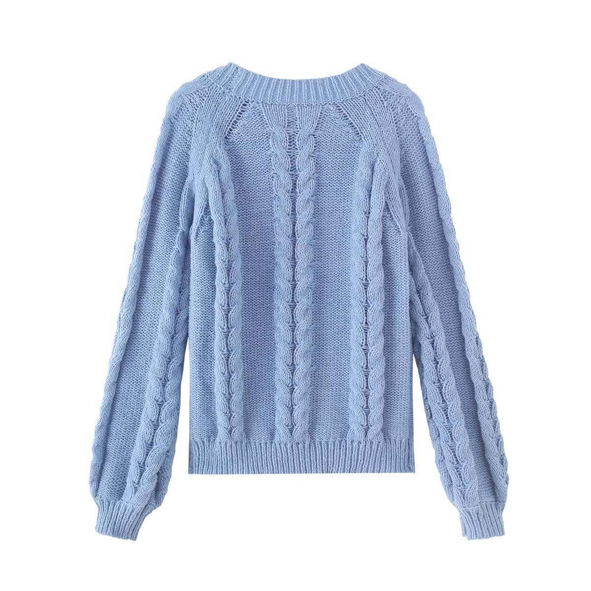 Weit geschnittener Langarmpullover