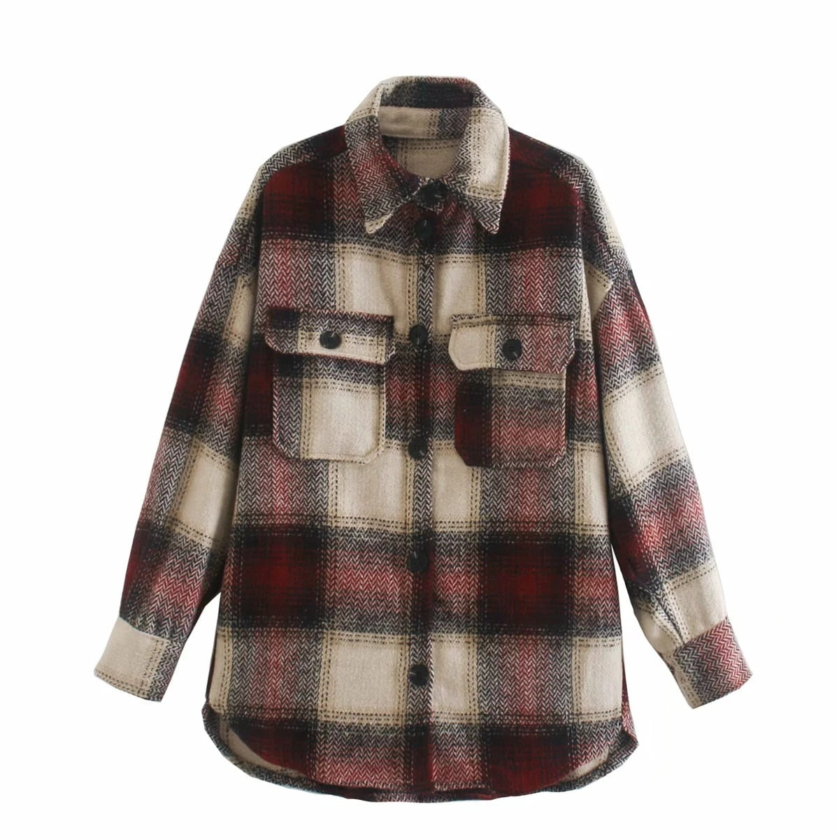 Korean Style Oversized Plaid Shirts Blouse Women Autumn Cotton Blouse Long Sleeve Plus Size Blouses 2020 Button Up Shirt Blusas