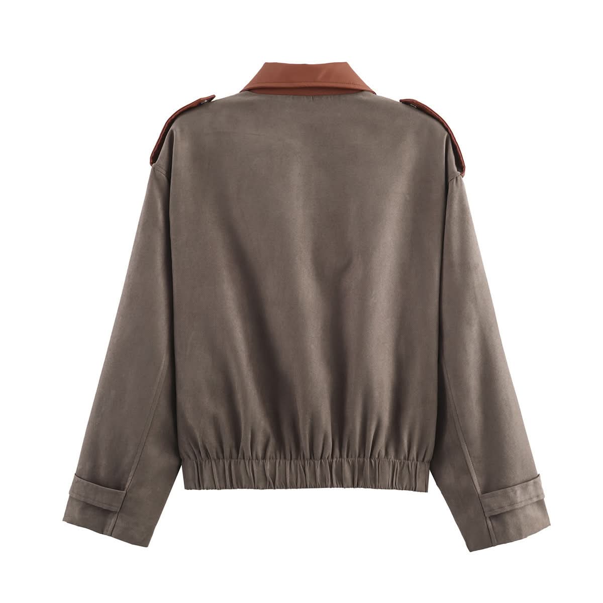 Minimale Kontraste Wildlederjacke