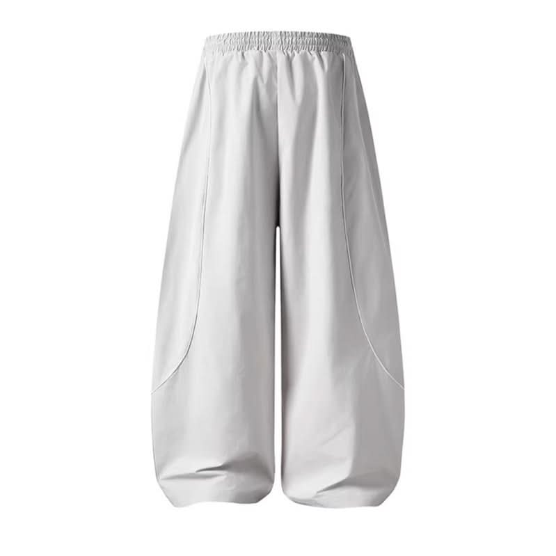 Patchwork Color-Blocked Unisex Spring Casual Loose Wide-Leg Pants Sports Long Pants