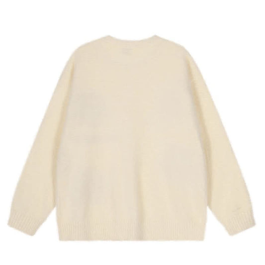 Hund Blumen Strick Cardigan Pullover Mantel Locker Weiche Strickware