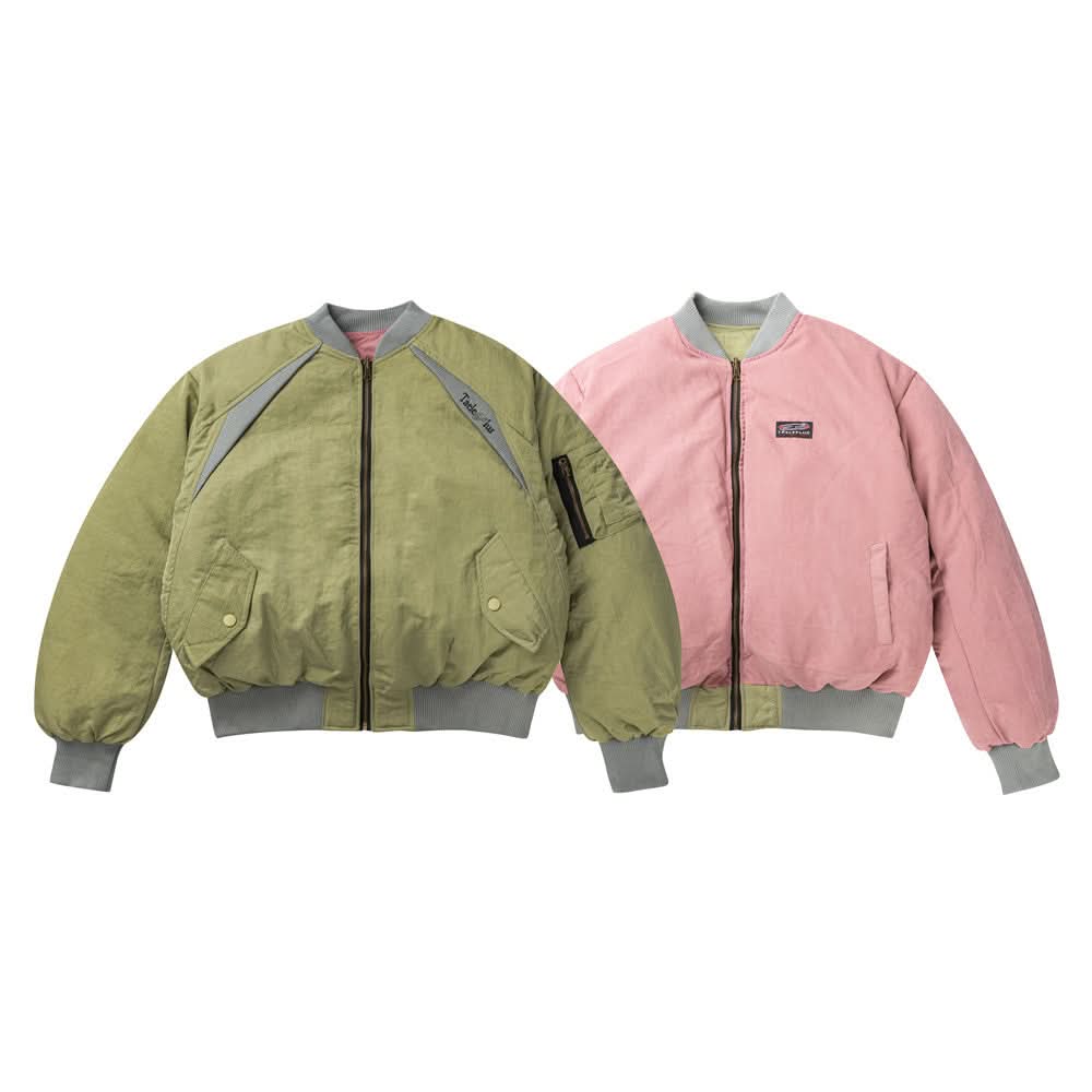 Doppelseitige dicke Baseball-Jersey-Baumwolljacke