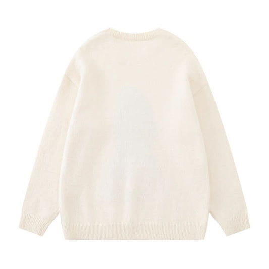 Crewneck-Pullover Locker Lässig Vielseitiges Paar-Oberteil