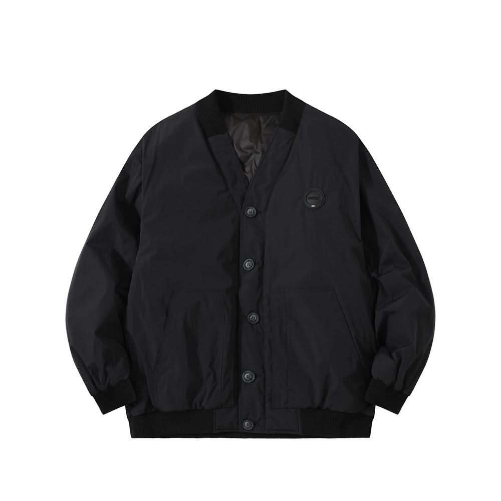 Daunenjacke, einreihig, Cardigan, V-Ausschnitt, Jacke
