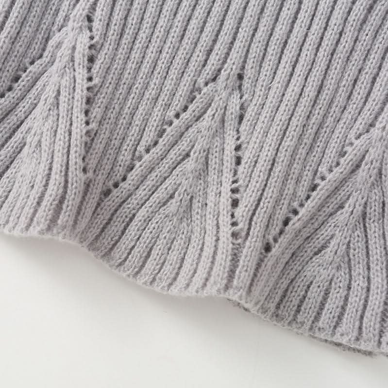 V-Ausschnitt Langarmpullover