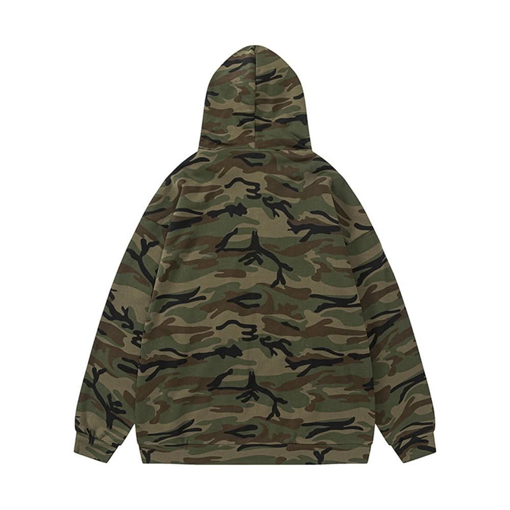 Shark hooded camouflage hoodie