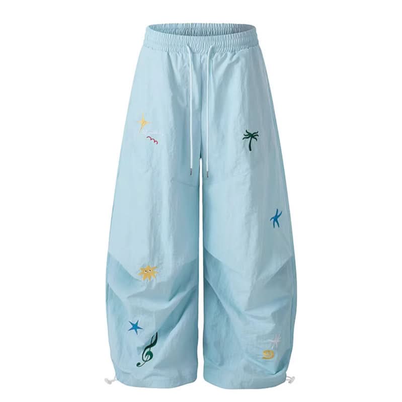 Cargo Paratrooper Pants Women  Loose Straight Leg Wide Leg Casual Trousers