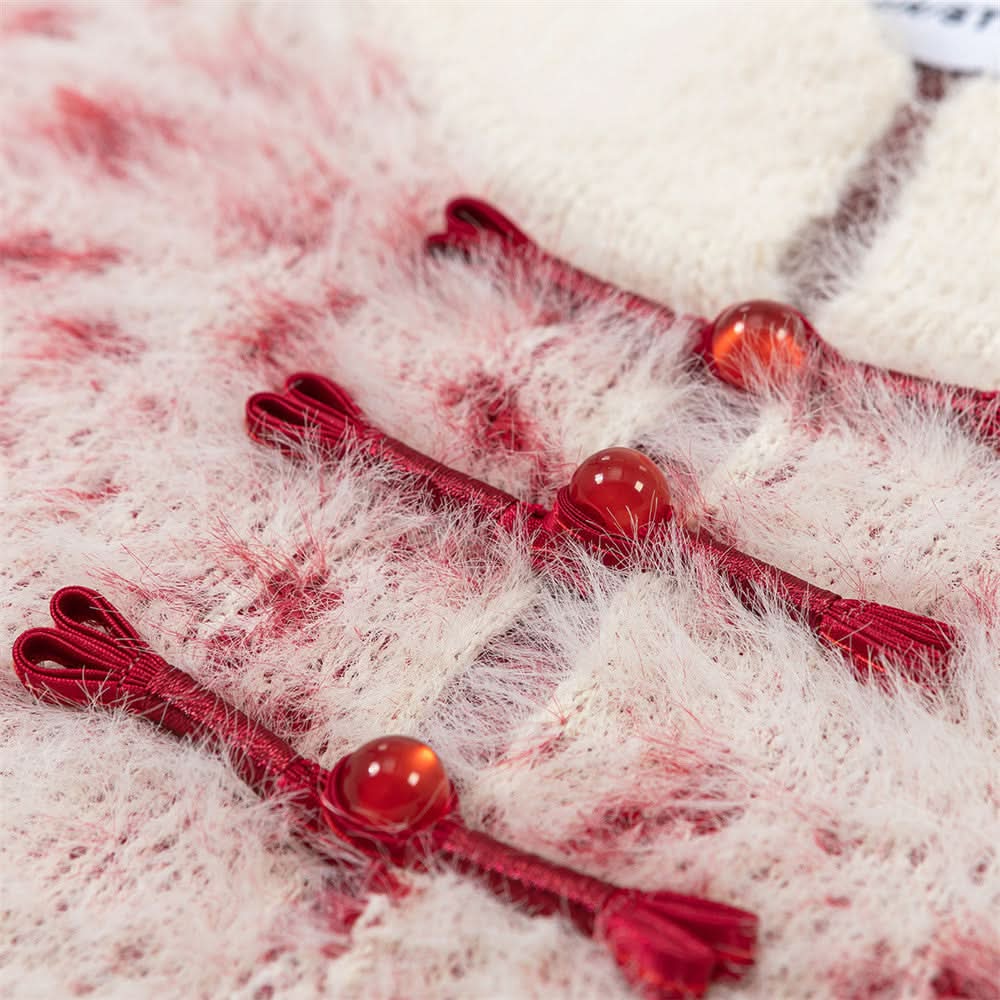 Weicher und flauschiger Pullover mit Farbverlauf