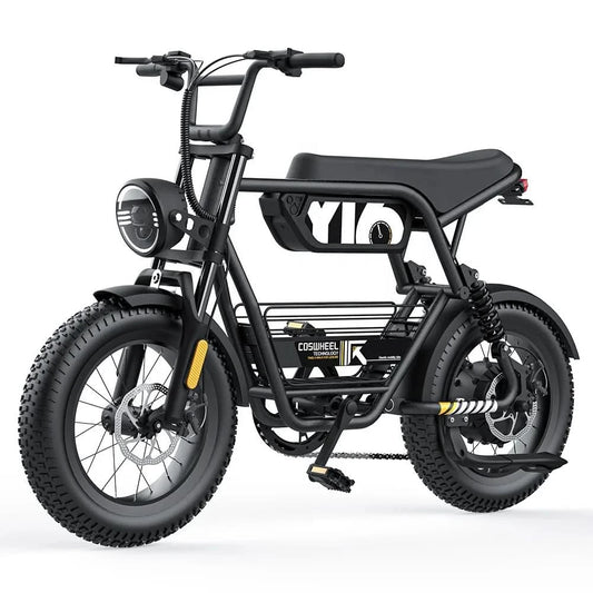 EU US Warehouse Ready Stock COSWHEEL Y16 16 Inches Eu Warehouse Full Suspension E Cycle Electric Bicycle UL2849