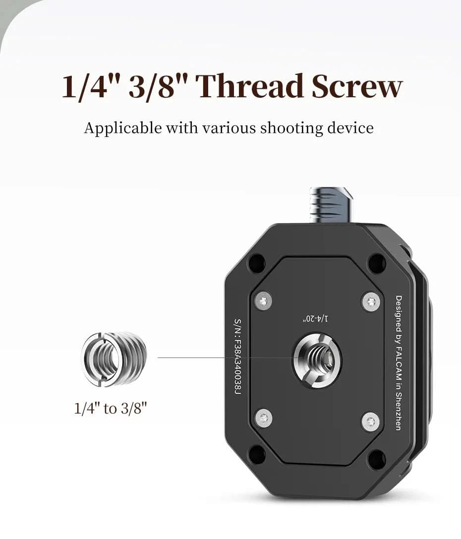 Ulanzi FALCAM F38 Universal Arca-Swiss Slot Quick Release System Plate Clamp Quick Switch Kit for DSLR Camera Gimbal Tripod