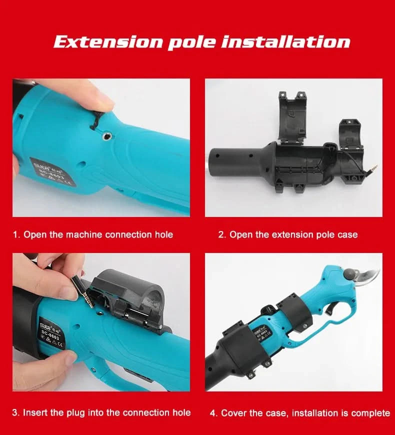 Genuine SUCA Electric Pruning Shears Extension Rod SC-8603/8605/8608/5803/8611/3602 not include machine Pole