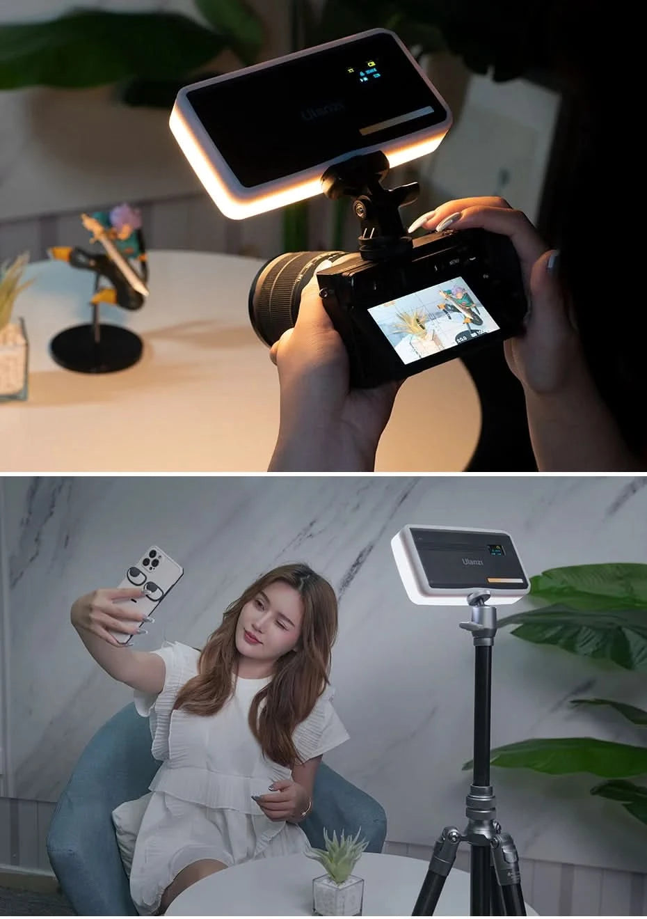 Ulanzi VIJIM VL81 VL200 3200k-5600K Dimmable Mini LED Video Light for Smartphone SLR Camera Rechargable Vlog 3000mAh Fill Light