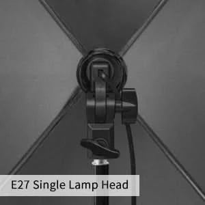 Studio Kit Photo Softbox Light Box Lighting Single Led Lamp with Tripod Photography Shooting Soft Box Flash E27 Accessories