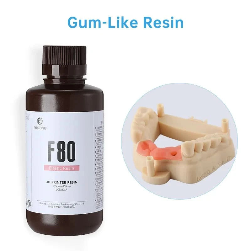 Resione Elastic Model Dental resin Casting 3D Printer Resin For Elegoo Anycubic Resin 405nm UV Resin 3D Printer
