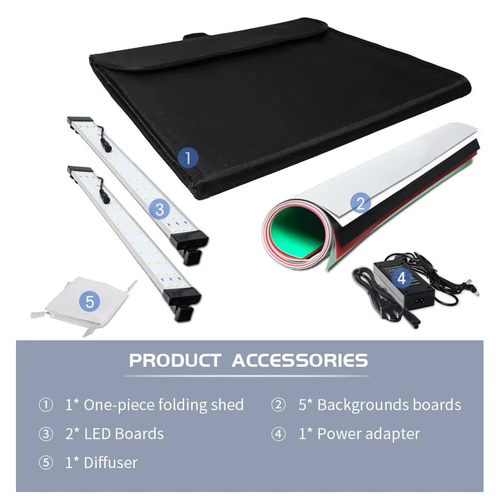 30/40/45 65 80cm Photography Tent Photo Light Studio SoftBox Portable Foldable Table Shoot Tents Kit With 5 Background Backdrop