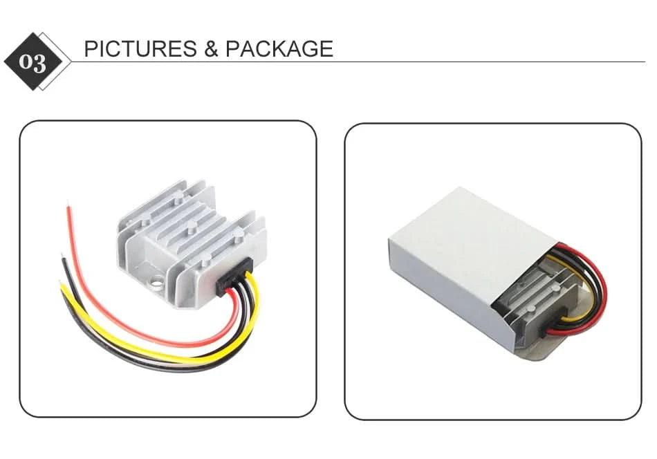 RCNUN 12V 24V to 5V 6V 10A Step Down DC DC Converter Regulator 12 Volt to 5 Volt 50W Buck Power Supply for Cars Toys