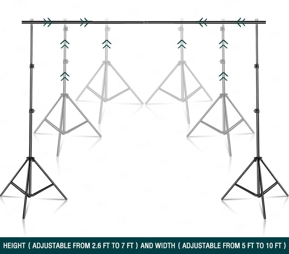 SH 2.6m*3m Suit Adjustable Backdrop Stand for Photography Wedding Photo Studio Backdrop Video Background Frame
