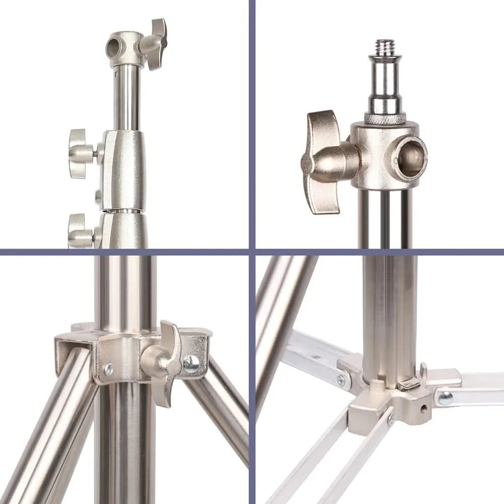 2/2.8M Stainless Steel Aluminum Alloy Tripod Foldable Light Stand Tripod Photography C-Stand For Spot Light Softbox Photo Studio