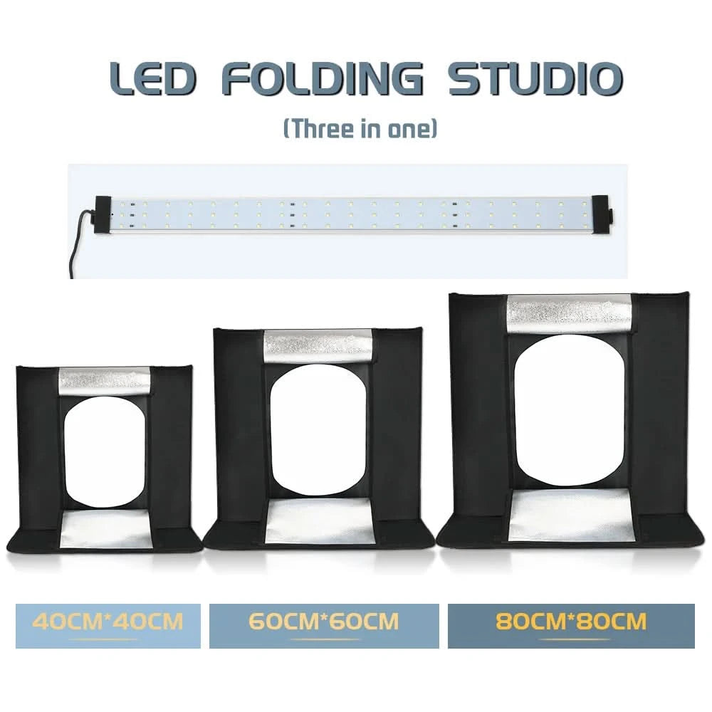 30/40/45 65 80cm Photography Tent Photo Light Studio SoftBox Portable Foldable Table Shoot Tents Kit With 5 Background Backdrop