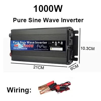 Pure Sine Wave Inverter 12V 24V 110V 220V 1000w 2000w 2600w Inversor 12V 48V to 220V Power Solar Inverter Converter LED Display