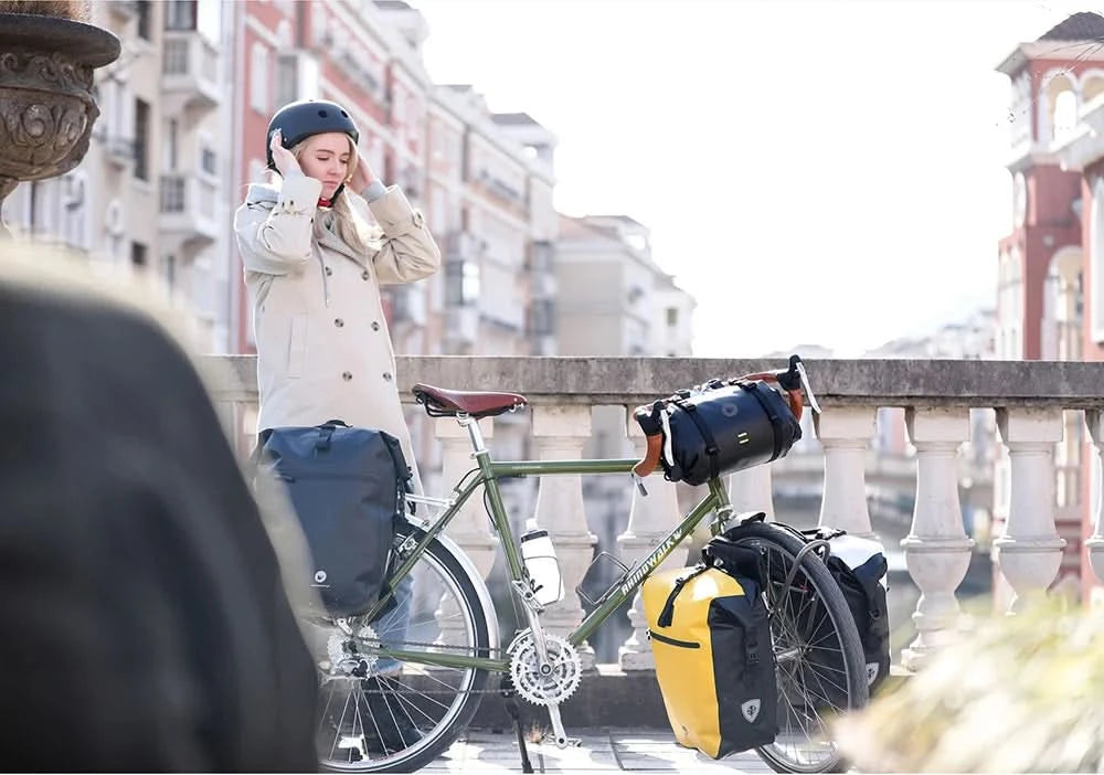 Rhinowalk Bicycle bag&Pannier 100% Fully Waterproof 27L Big Bike Bag capacity Multifunctional Rear Rack Pannier Bag Cycling Bags