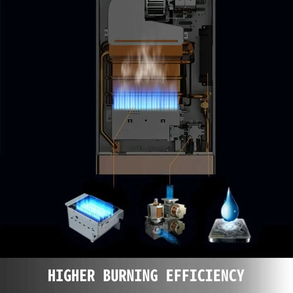 Sihao 6L 8L10L 12L 16L18L LPG Hot Water Heater Instant Continuous Gas Boiler Butane Propane Gas Boiler Heater for Camping Outdoo