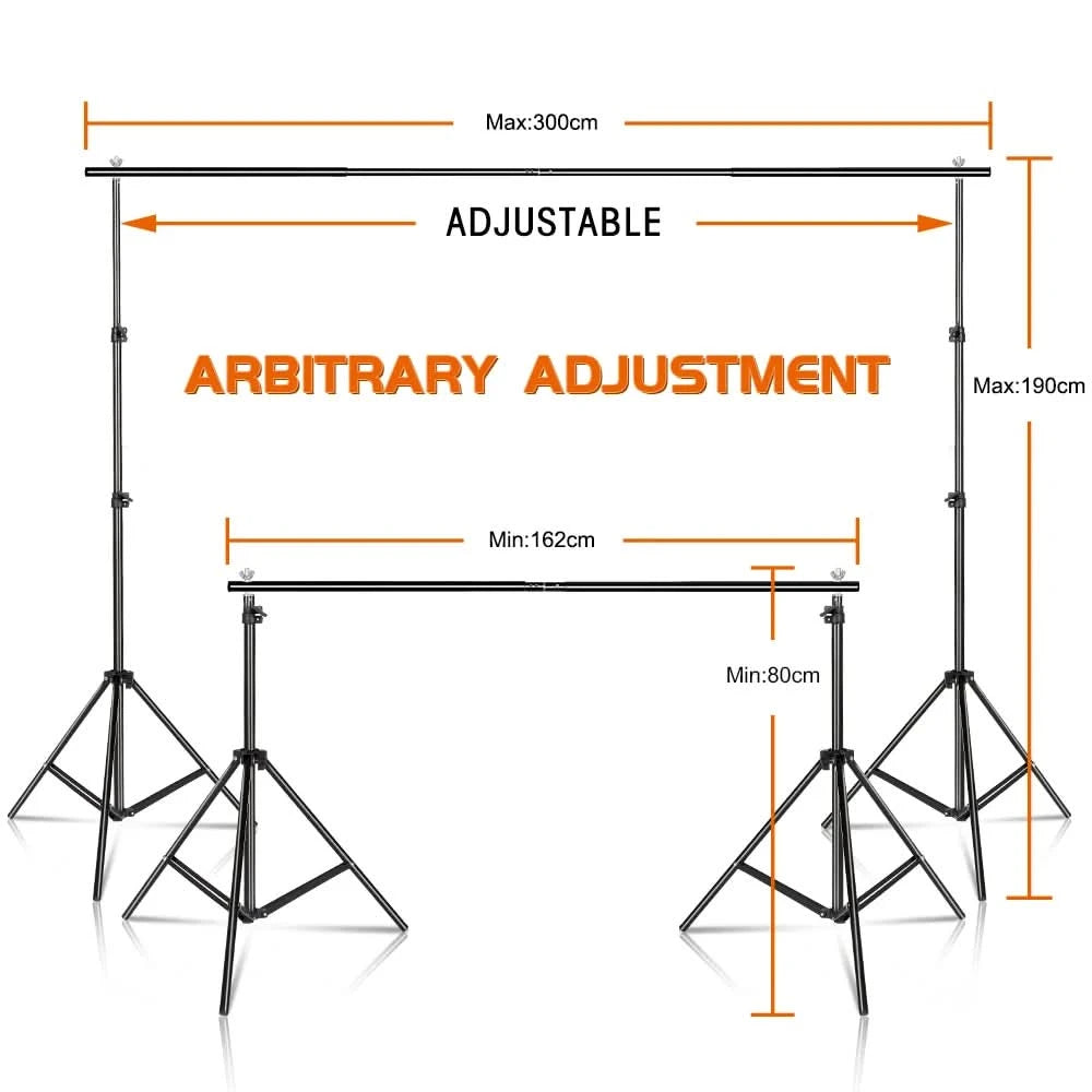 SH 2.6m*3m Suit Adjustable Backdrop Stand for Photography Wedding Photo Studio Backdrop Video Background Frame