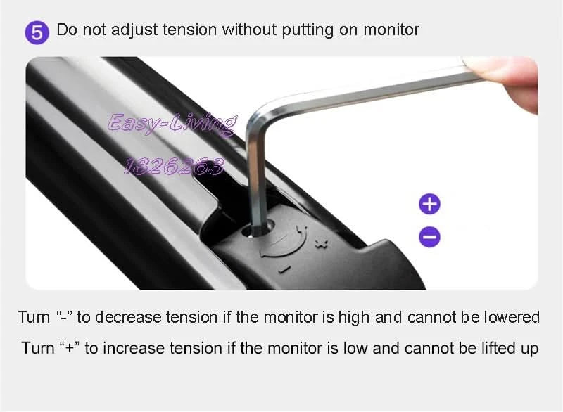 White Color Dual Arm Monitor Support 17-30 Inch  Mount Bracket Holder Load 2-9 Kgs Each NB F160