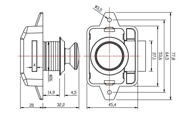 KAK 20 pieces RV Lock Push Lock for Camper Car RV Yacht Push Locks Furniture Cabinet Door Lock Hardware Child Safety Drawer Lock