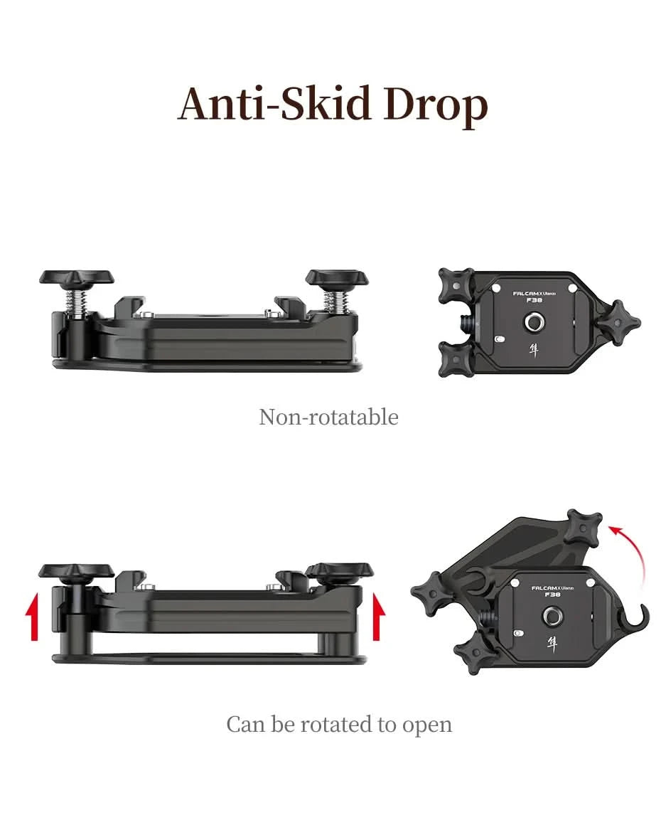 Ulanzi FALCAM F38 Universal Arca-Swiss Slot Quick Release System Plate Clamp Quick Switch Kit for DSLR Camera Gimbal Tripod