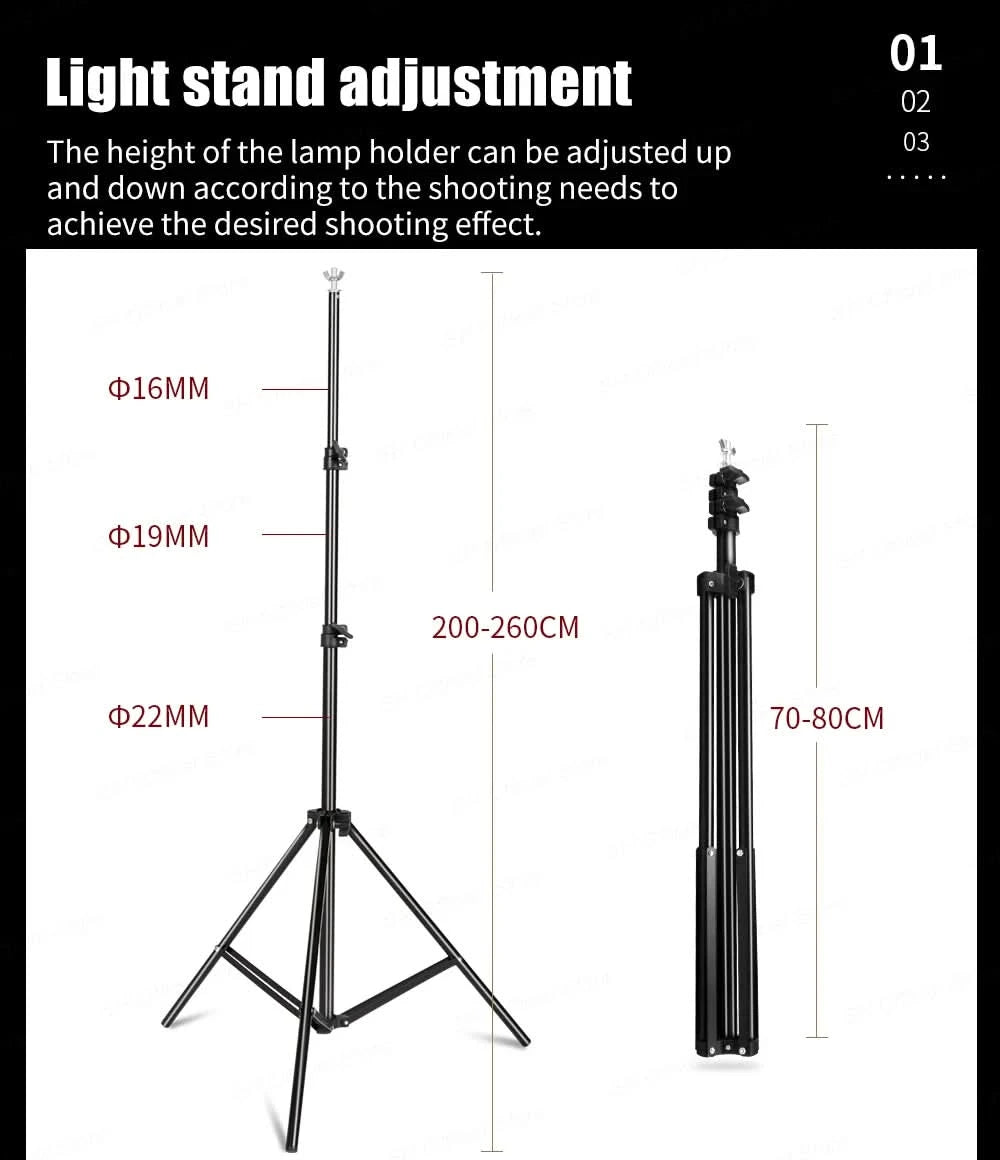 SH 2.6m*3m Suit Adjustable Backdrop Stand for Photography Wedding Photo Studio Backdrop Video Background Frame