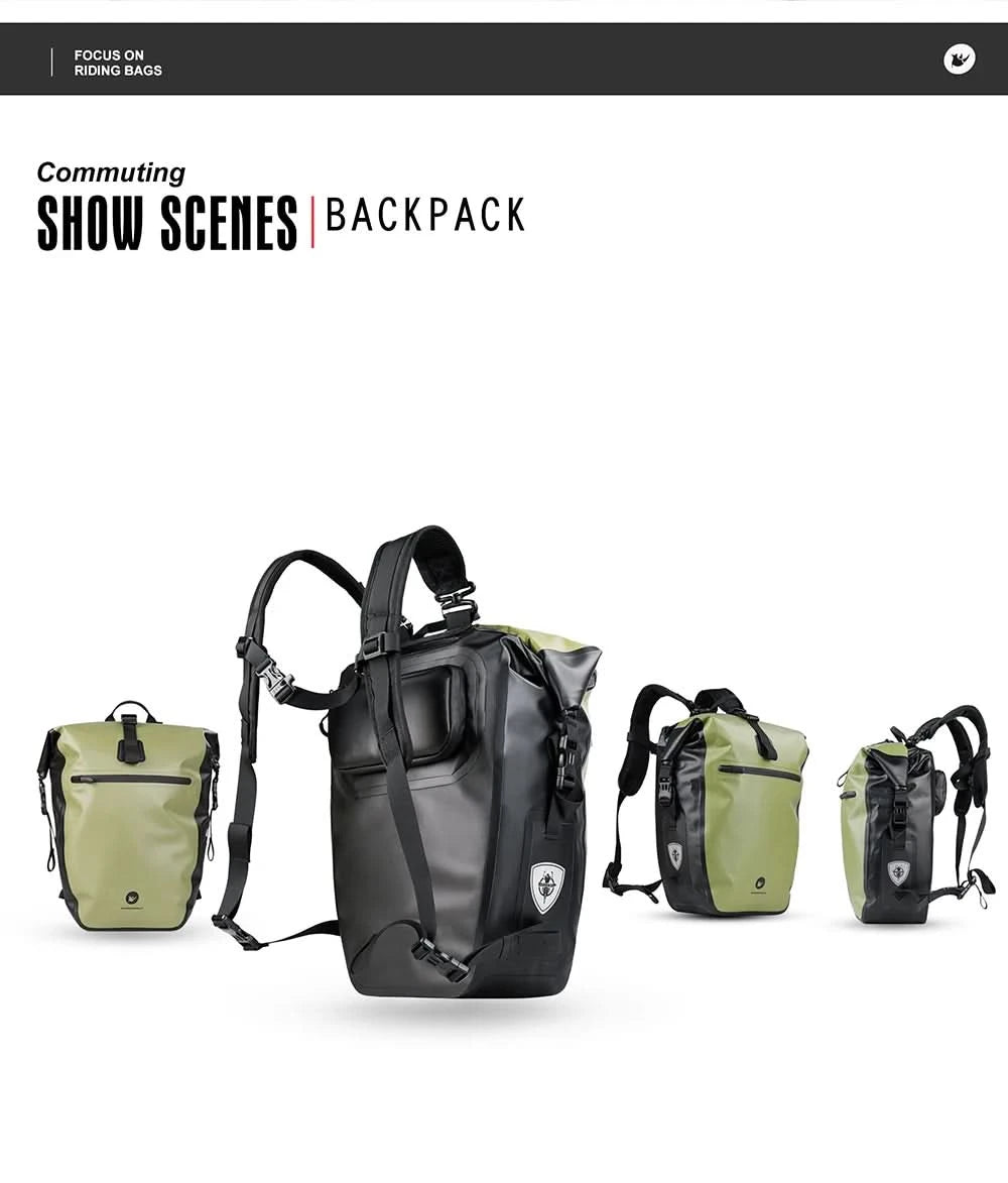 Rhinowalk Bicycle bag&Pannier 100% Fully Waterproof 27L Big Bike Bag capacity Multifunctional Rear Rack Pannier Bag Cycling Bags