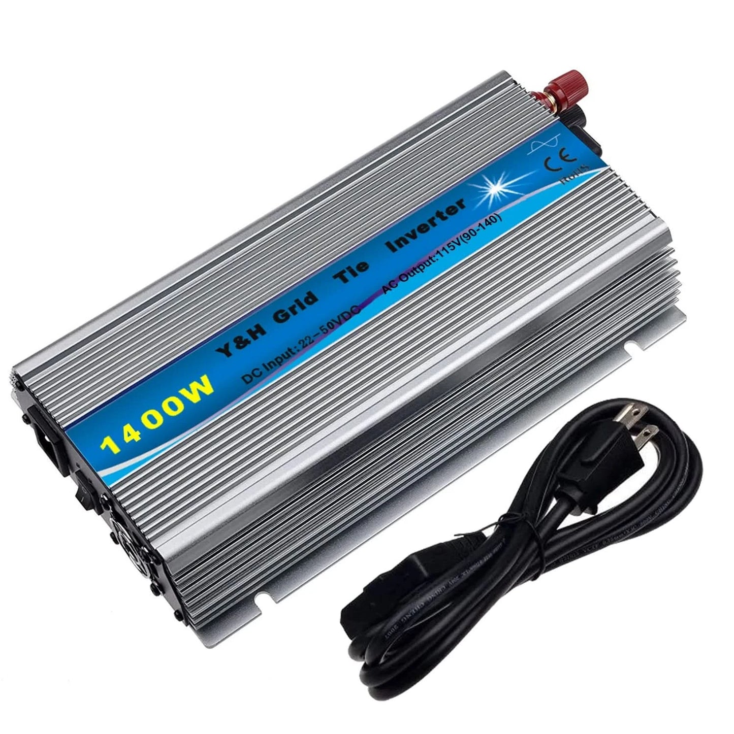 Y&H 1KW Inverter Plug And Play 1.4KW 1.3KW MPPT Solar Inverter Ongrid Tie 110V 220VAC Solar Micro Inverter Full Sine 24V/36V BAT