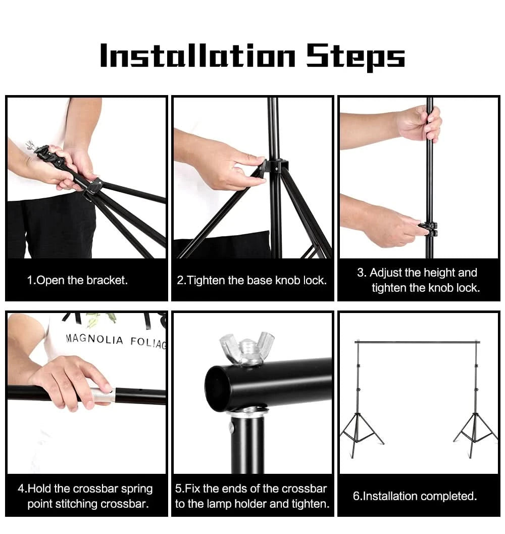 SH 2.6m*3m Suit Adjustable Backdrop Stand for Photography Wedding Photo Studio Backdrop Video Background Frame