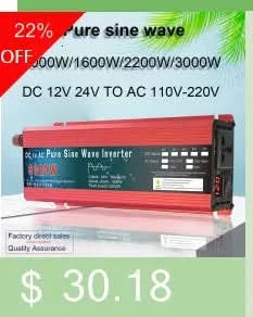 Pure Sine Wave Inverter 12V/24V To AC110V 220V 1000W 2000W 3000W Voltage Transformer Power Converter Solar Inverter LED Display