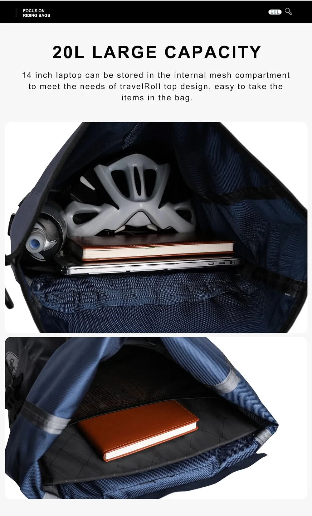 Rhinowalk Bicycle bag&Pannier 100% Fully Waterproof 27L Big Bike Bag capacity Multifunctional Rear Rack Pannier Bag Cycling Bags