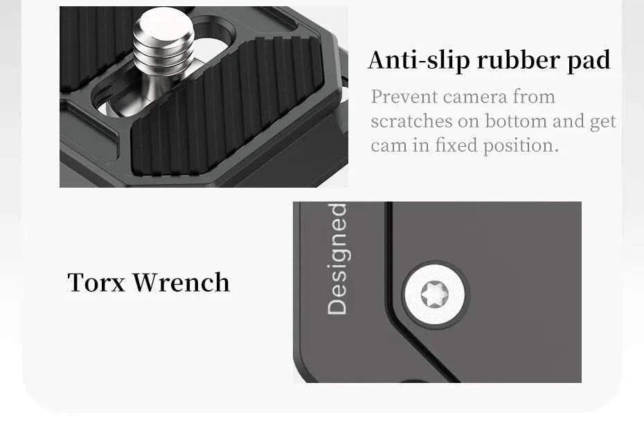 Ulanzi FALCAM F38 Universal Arca-Swiss Slot Quick Release System Plate Clamp Quick Switch Kit for DSLR Camera Gimbal Tripod