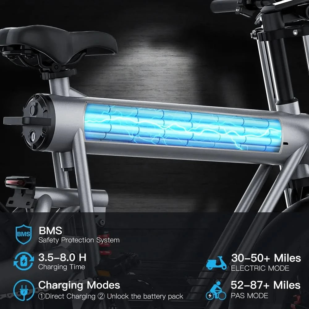 COSWHEEL T20 20AH Ultra-long-lasting Lithium Battery Capacity Food Delivery Electric City Bike 50km/h Long Distance Travel Adult