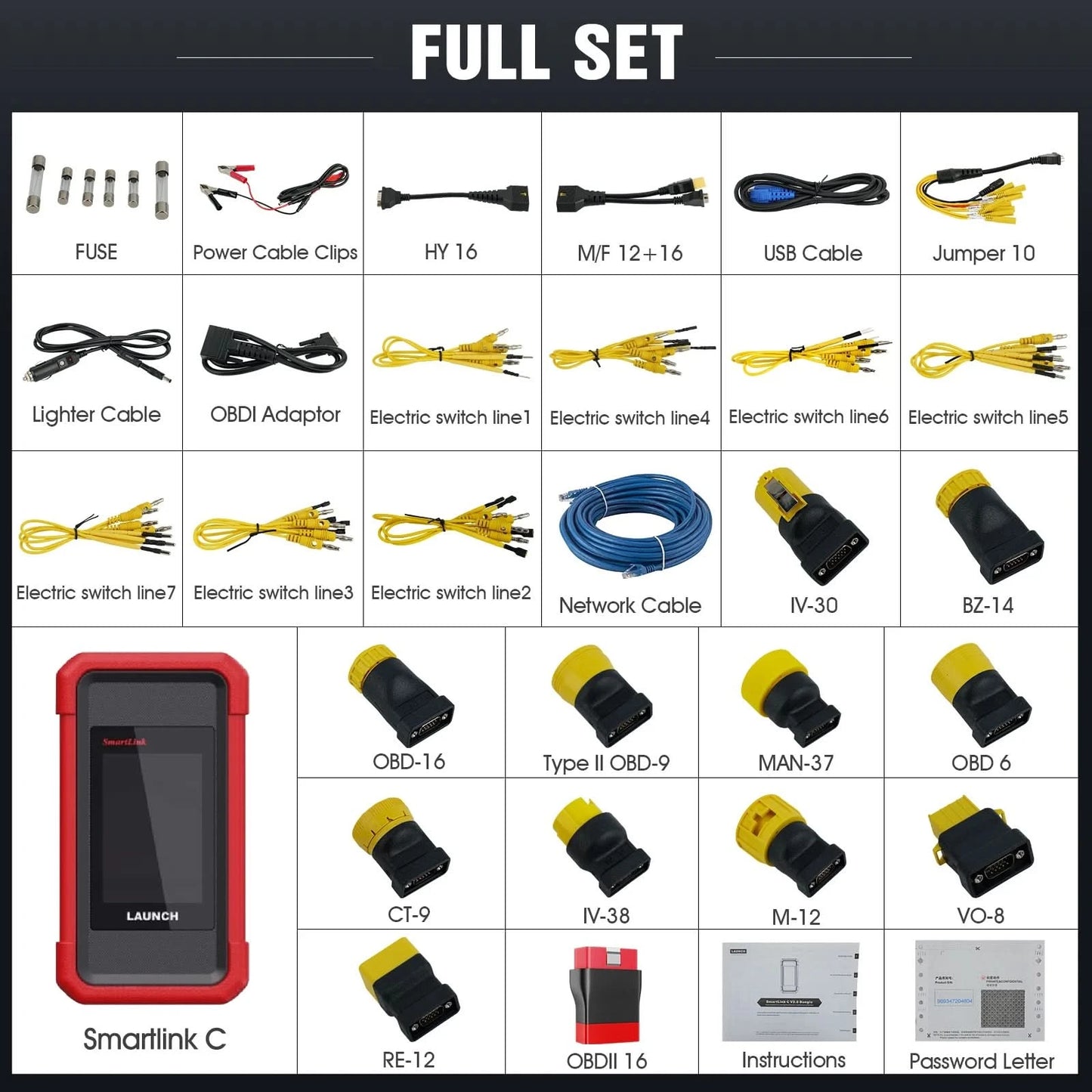 USA EU Warehouse LAUNCH X431 SmartLink C2.0 Professional Heavy Duty Truck Diagnostic Module