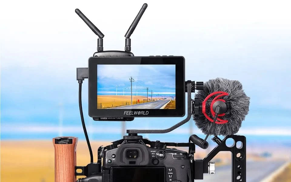 FEELWORLD F5 Pro V4 6 Inch on DSLR Camera Field Monitor Touch Screen 3D LUT FHD1920 1080 4K HDMI Video Focus Assist for Gimbal