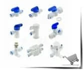 Reverse Osmosis Quick Coupling 1/4 3/8 Hose Connection Tee Y Connector 2 Way Equal Elbow Straight RO Water Plastic Pipe Fitting