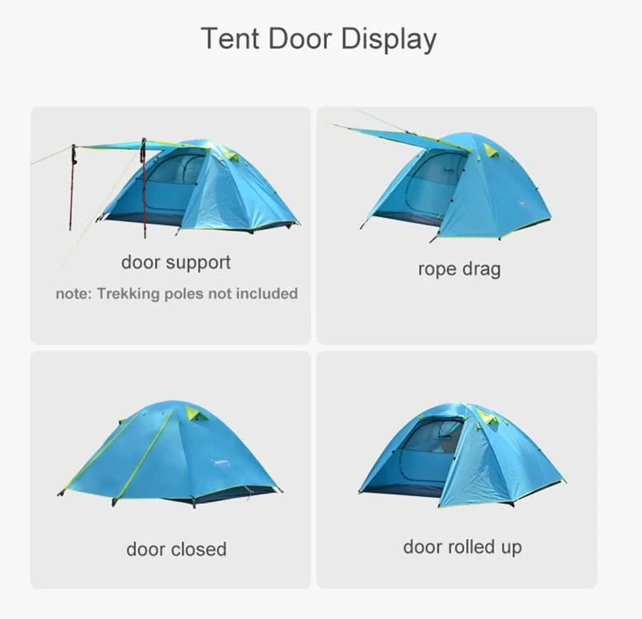 Desert&Fox 1 Person Hiking Tent Single Camping Tents Waterproof Lightweight Portable Tent with Carry Bag for Beach Travel Picnic