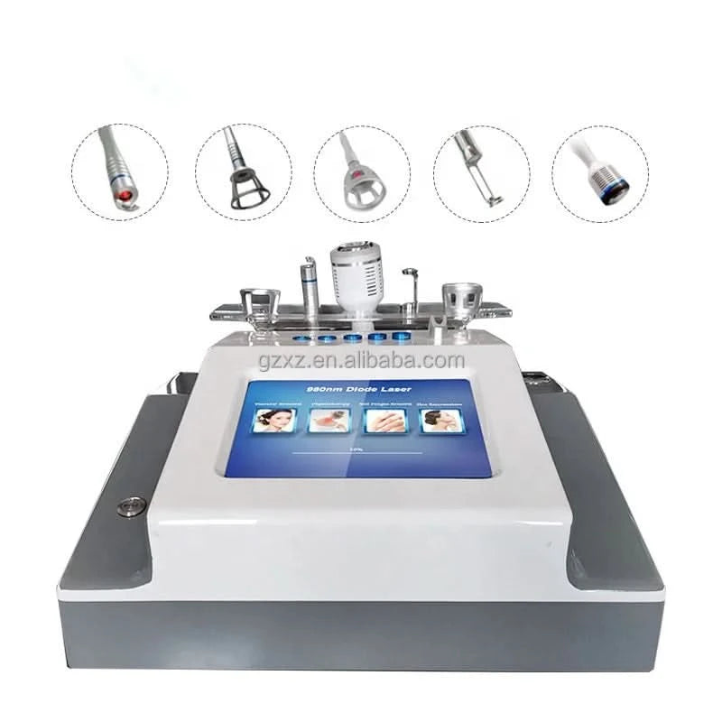 BEST 30W 5 in 1 980nm Diode Laser Vascular Removal Machine Remove Spider Veins 980 Diode Laser Blood Vessels Removal Nail Fungus