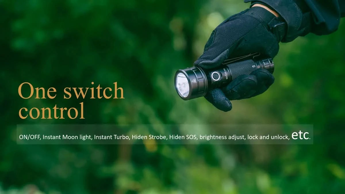 Sofirn IF22A TIR Optics 2100lm LED Flashlight Rechargeable 21700 USB C Powerful EDC Light Torch Outdoor Lantern for Fish