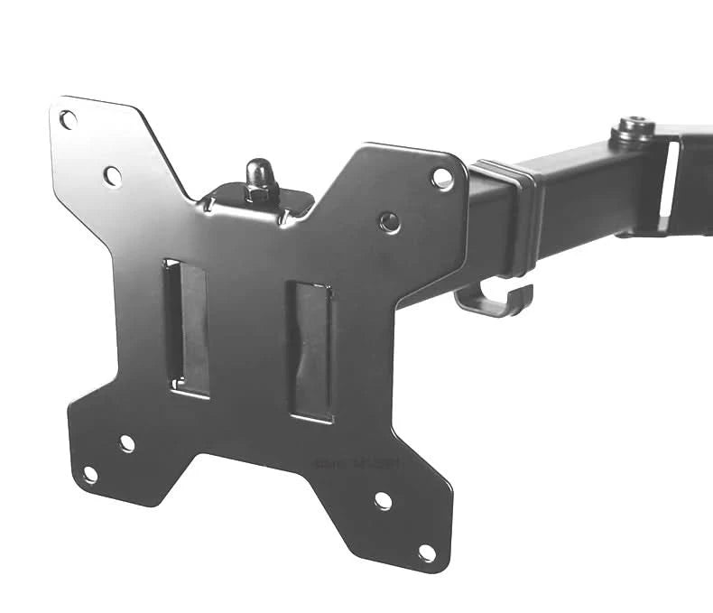 D-MOUNT MS02 9.9kg each head Full Motion 360 rotate Dual 10"-27" Monitor desktop holder stand long Mount Arm clamp and grommet