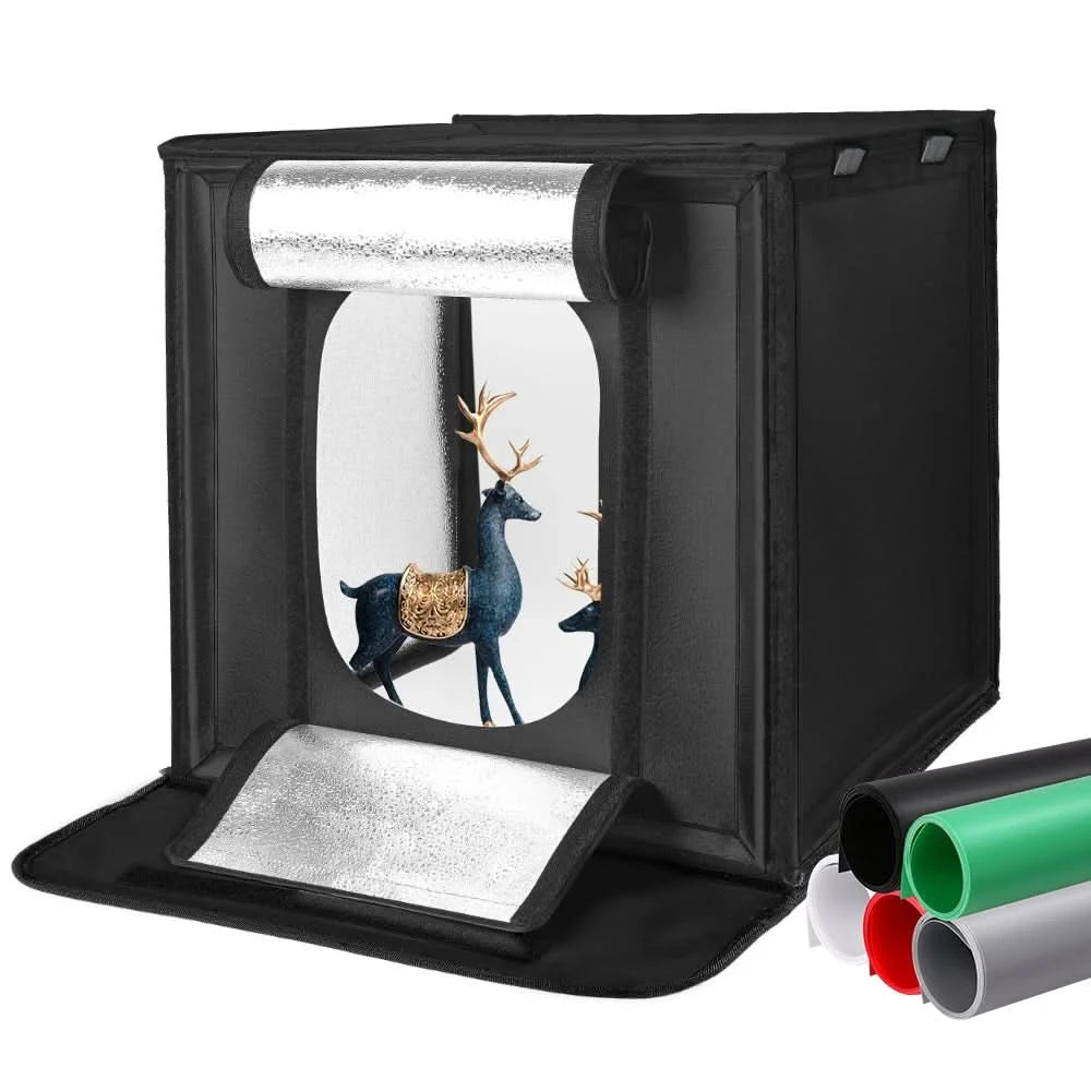 30/40/45 65 80cm Photography Tent Photo Light Studio SoftBox Portable Foldable Table Shoot Tents Kit With 5 Background Backdrop