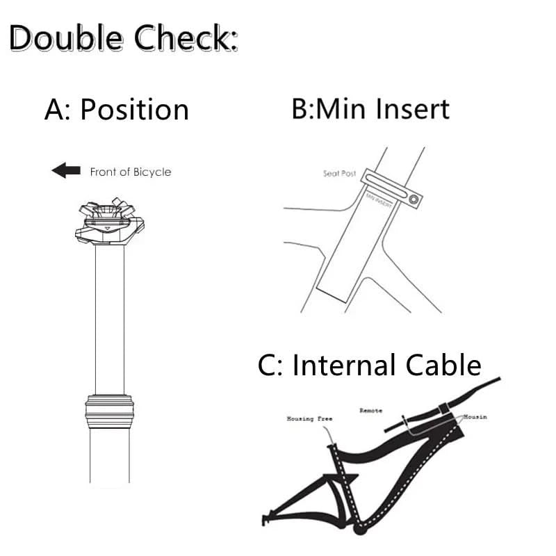 KS EXA 900I Wire Control Hydraulic Seat Tube MTB Seatpost 30.9/31.6mm Cable Remote Internal Routing Dropper