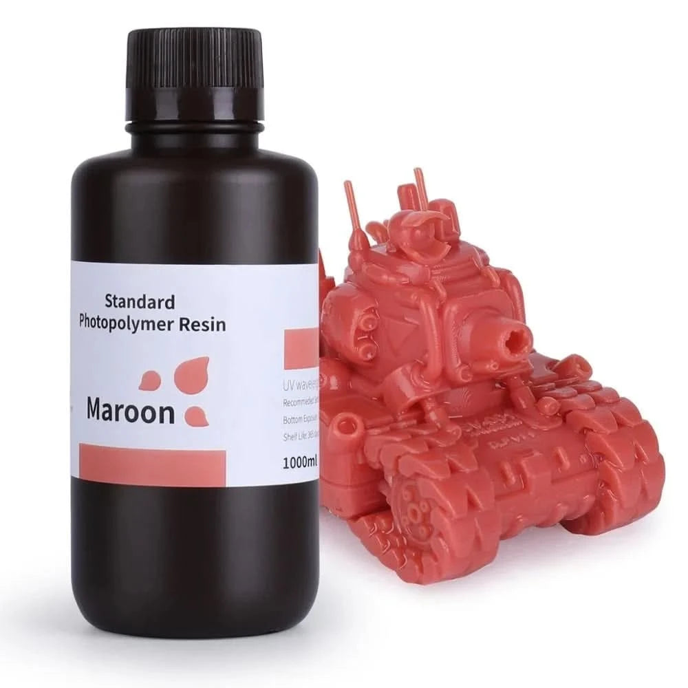 Elegoo 1KG/2KG/4KG UV Resin 2.0 For 3D Printer SATURN 3 ULTRA 3D Printing Material UV Resin Normal 1kg Liquid Bottle