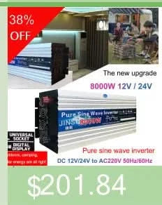 Pure Sine Wave Inverter 12V/24V To AC110V 220V 1000W 2000W 3000W Voltage Transformer Power Converter Solar Inverter LED Display